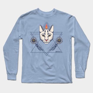 Cat candle Long Sleeve T-Shirt